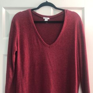 Deep Red Long-sleeve